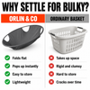 The PopFold™ No-Bend Laundry Basket.