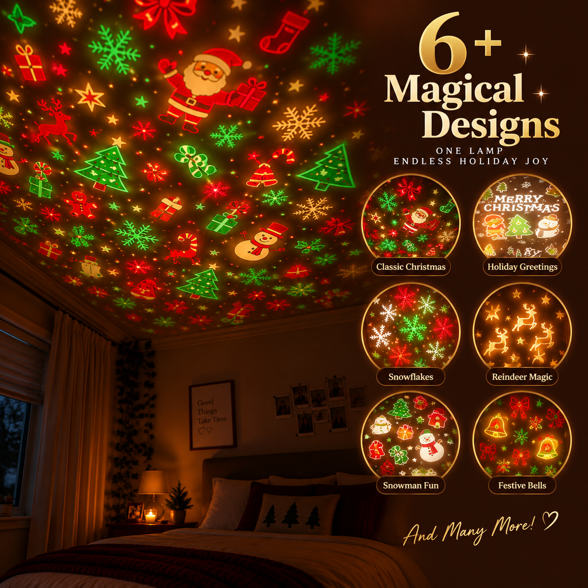 HollyGlow™ Christmas Projection Light