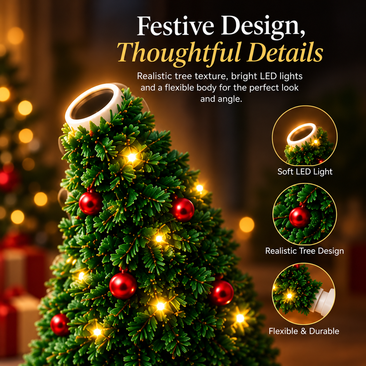 HollyGlow™ Christmas Projection Light